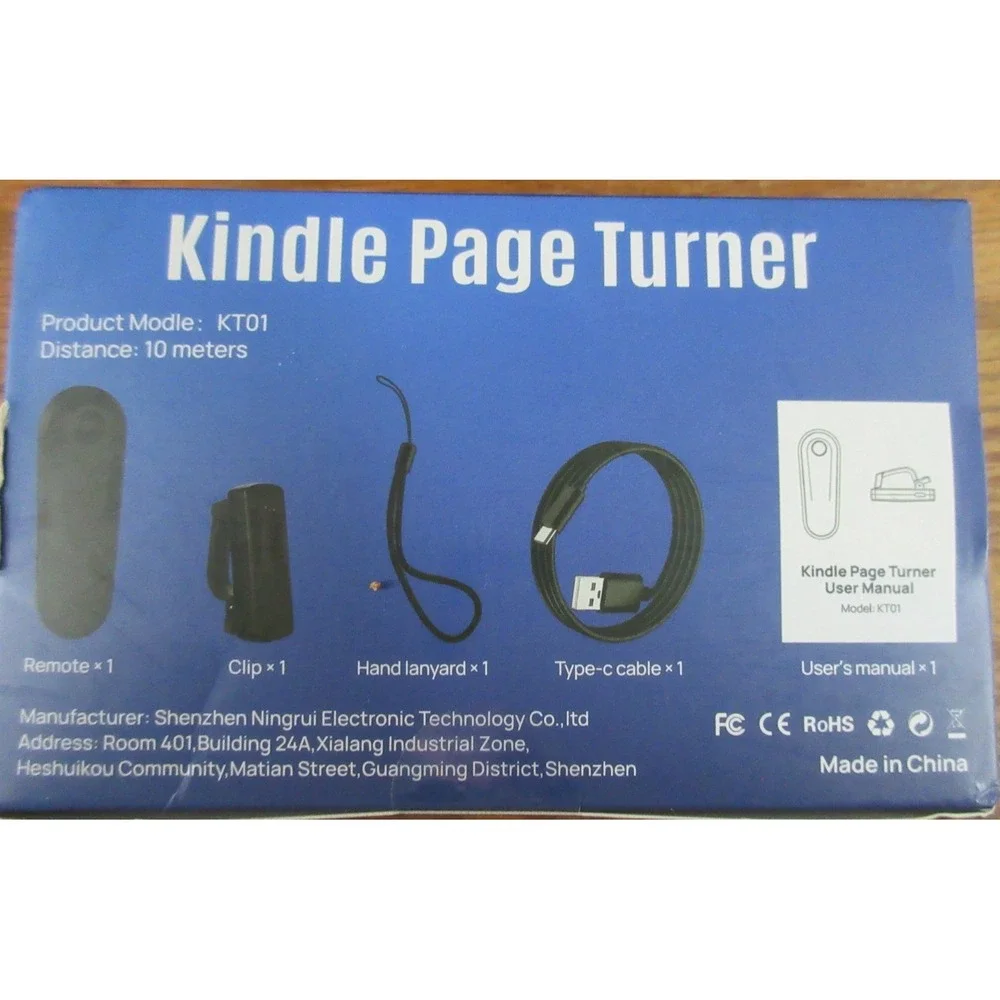 Kindle Page Turner Black Remote KT01 For Kindle New